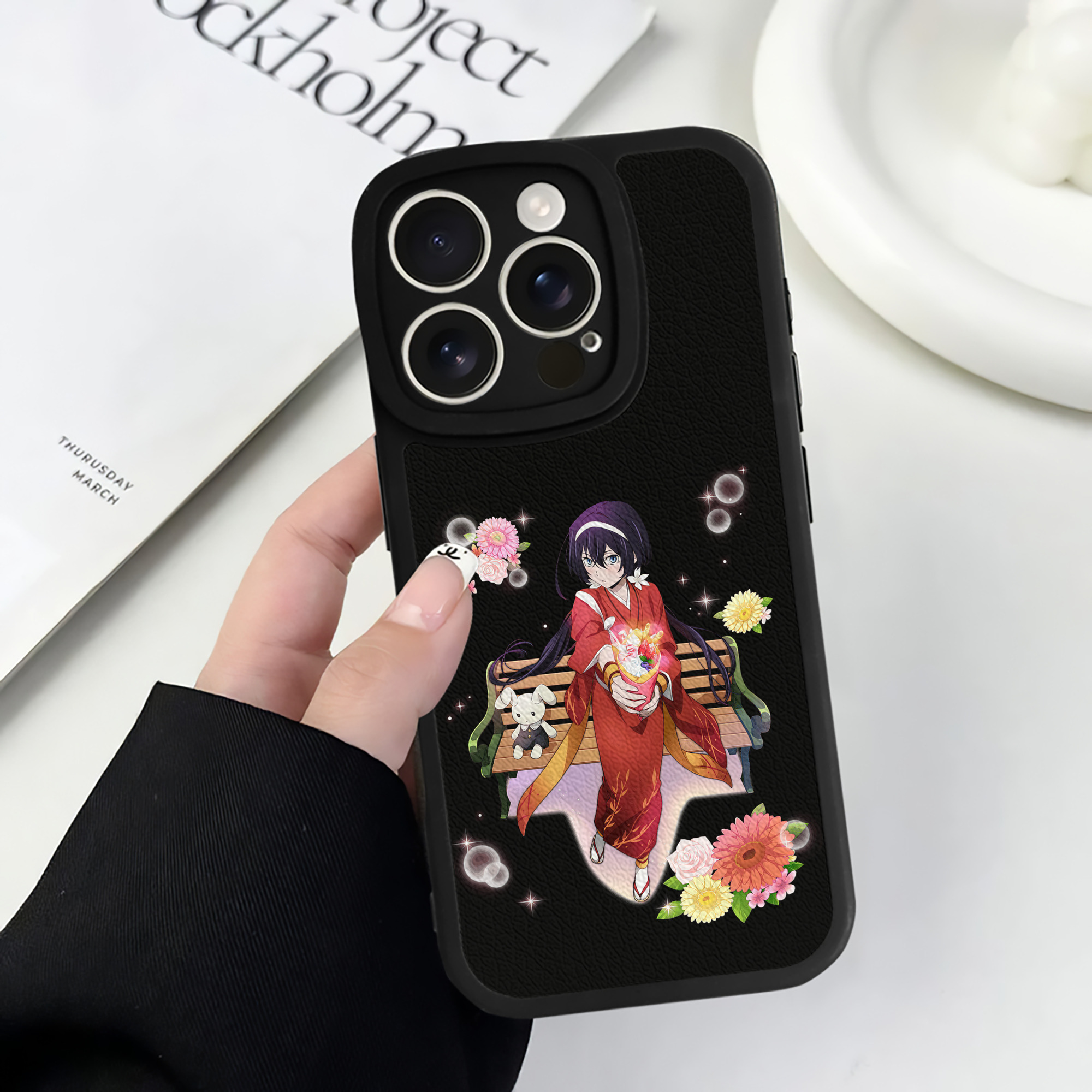 （画像用） 文豪ストレイドッグス Bungo Stray Dogs 【iPhone 16シリーズ対応】シリコンスマホケース（レザー調） 材質：シリコン